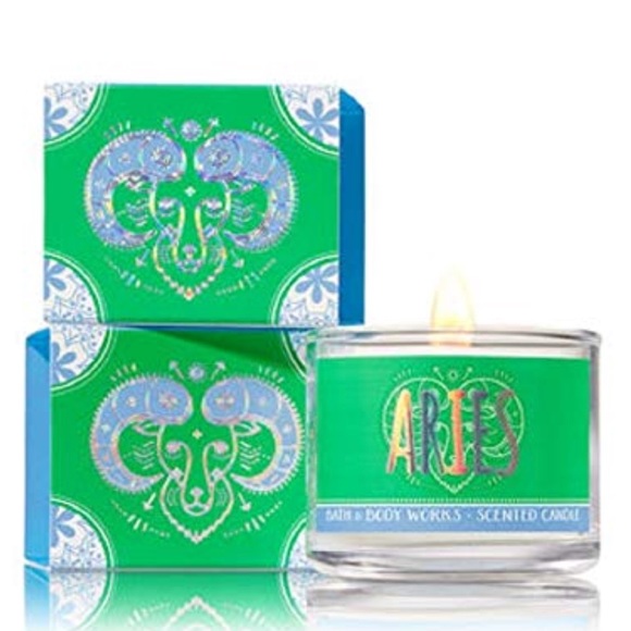 Bath & Body Works | Accents | Bath Body Works Zodiac Mini Candle Aries ...
